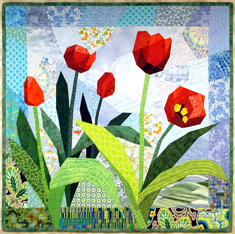 red tulip quilt