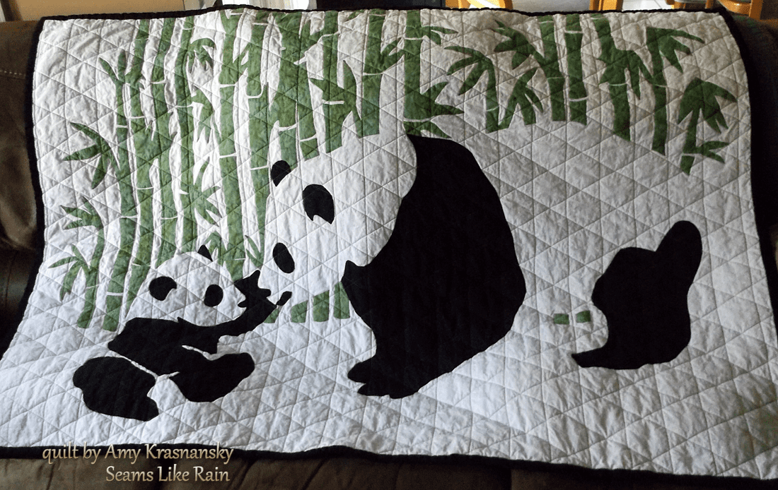 Panda quilt by Amy Krasnansky